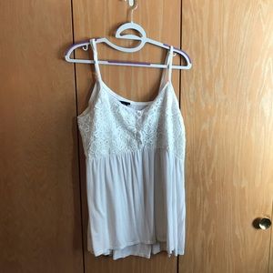 White Babydoll Tank